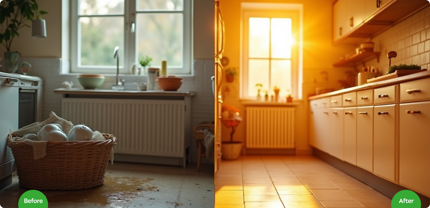 Before and After​ of Aged Care Cleaning